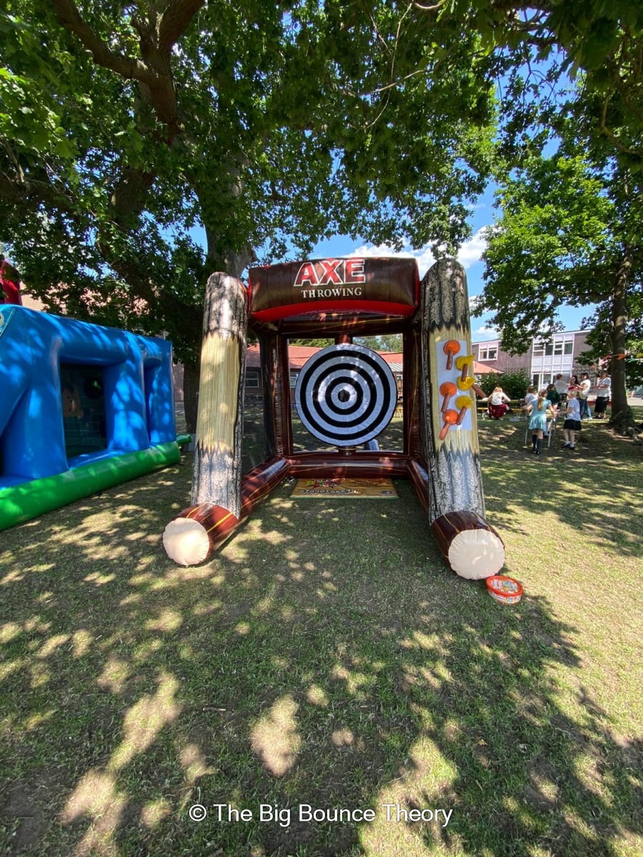Inflatable Axe Throwing Bouncy Castle Hire, Soft Play Hire in Ruislip